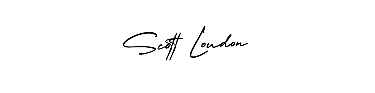 How to make Scott Loudon signature? AmerikaSignatureDemo-Regular is a professional autograph style. Create handwritten signature for Scott Loudon name. Scott Loudon signature style 3 images and pictures png