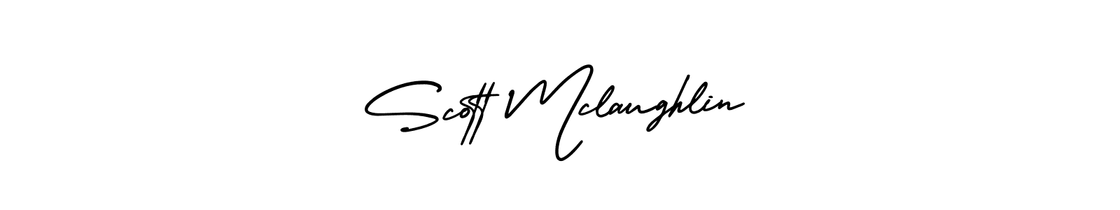 The best way (AmerikaSignatureDemo-Regular) to make a short signature is to pick only two or three words in your name. The name Scott Mclaughlin include a total of six letters. For converting this name. Scott Mclaughlin signature style 3 images and pictures png