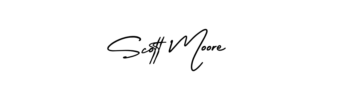 Scott Moore stylish signature style. Best Handwritten Sign (AmerikaSignatureDemo-Regular) for my name. Handwritten Signature Collection Ideas for my name Scott Moore. Scott Moore signature style 3 images and pictures png