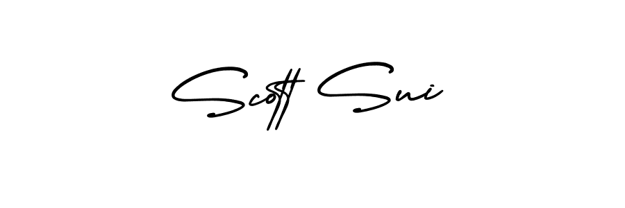 if you are searching for the best signature style for your name Scott Sui. so please give up your signature search. here we have designed multiple signature styles  using AmerikaSignatureDemo-Regular. Scott Sui signature style 3 images and pictures png