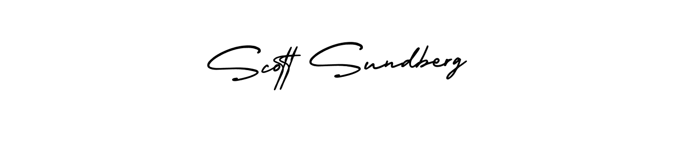 You should practise on your own different ways (AmerikaSignatureDemo-Regular) to write your name (Scott Sundberg) in signature. don't let someone else do it for you. Scott Sundberg signature style 3 images and pictures png