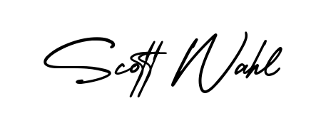 Master the art of signing with Scott Wahl written in fluent AmerikaSignatureDemo-Regular script. A great template to practice and refine your handwriting. Scott Wahl signature style 3 images and pictures png