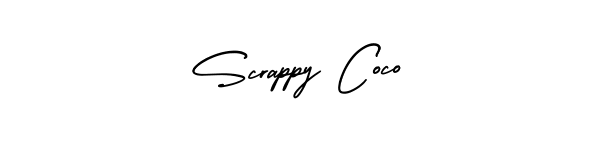 Also we have Scrappy Coco name is the best signature style. Create professional handwritten signature collection using AmerikaSignatureDemo-Regular autograph style. Scrappy Coco signature style 3 images and pictures png