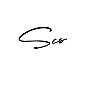 Also we have Scs name is the best signature style. Create professional handwritten signature collection using AmerikaSignatureDemo-Regular autograph style. Scs signature style 3 images and pictures png