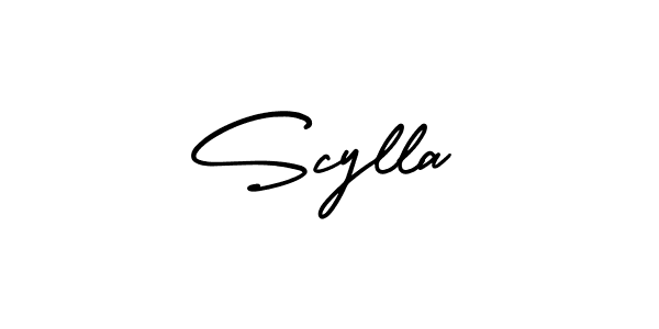 Design your own signature with our free online signature maker. With this signature software, you can create a handwritten (AmerikaSignatureDemo-Regular) signature for name Scylla. Scylla signature style 3 images and pictures png