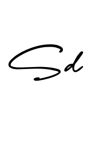 Create a beautiful signature design for name Sd. With this signature (AmerikaSignatureDemo-Regular) fonts, you can make a handwritten signature for free. Sd signature style 3 images and pictures png