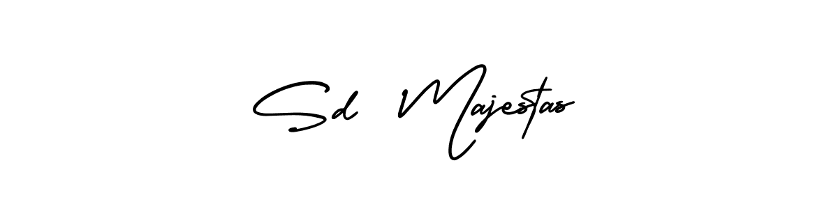 Design your own signature with our free online signature maker. With this signature software, you can create a handwritten (AmerikaSignatureDemo-Regular) signature for name Sd  Majestas. Sd  Majestas signature style 3 images and pictures png