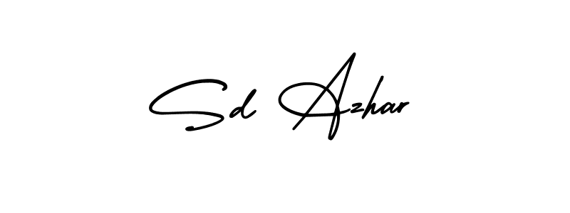Design your own signature with our free online signature maker. With this signature software, you can create a handwritten (AmerikaSignatureDemo-Regular) signature for name Sd Azhar. Sd Azhar signature style 3 images and pictures png