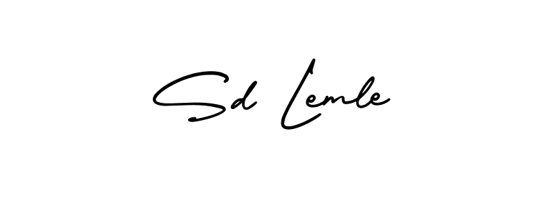 This is the best signature style for the Sd Lemle name. Also you like these signature font (AmerikaSignatureDemo-Regular). Mix name signature. Sd Lemle signature style 3 images and pictures png