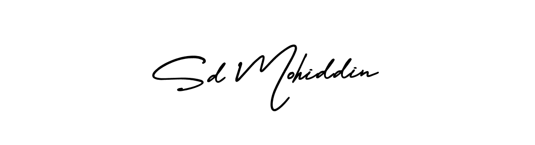 This is the best signature style for the Sd Mohiddin name. Also you like these signature font (AmerikaSignatureDemo-Regular). Mix name signature. Sd Mohiddin signature style 3 images and pictures png