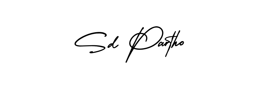 Similarly AmerikaSignatureDemo-Regular is the best handwritten signature design. Signature creator online .You can use it as an online autograph creator for name Sd Partho. Sd Partho signature style 3 images and pictures png