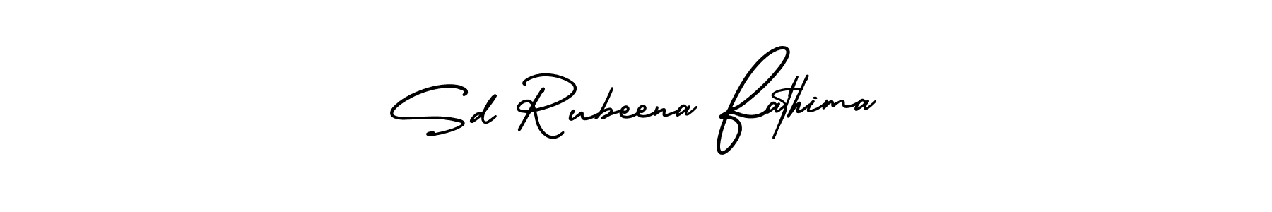 Create a beautiful signature design for name Sd Rubeena Fathima. With this signature (AmerikaSignatureDemo-Regular) fonts, you can make a handwritten signature for free. Sd Rubeena Fathima signature style 3 images and pictures png