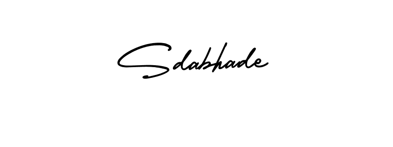 Use a signature maker to create a handwritten signature online. With this signature software, you can design (AmerikaSignatureDemo-Regular) your own signature for name Sdabhade. Sdabhade signature style 3 images and pictures png