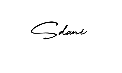 It looks lik you need a new signature style for name Sdani. Design unique handwritten (AmerikaSignatureDemo-Regular) signature with our free signature maker in just a few clicks. Sdani signature style 3 images and pictures png