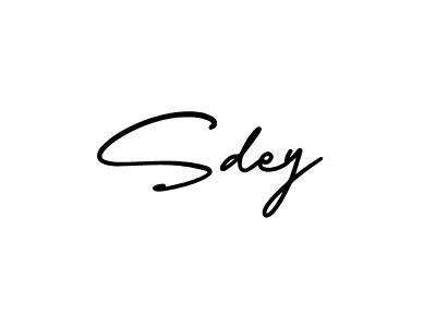 How to make Sdey name signature. Use AmerikaSignatureDemo-Regular style for creating short signs online. This is the latest handwritten sign. Sdey signature style 3 images and pictures png