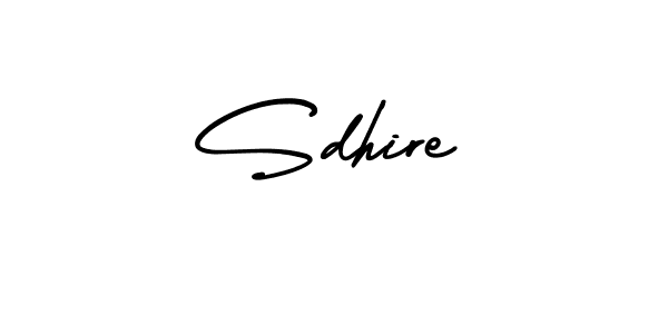 Use a signature maker to create a handwritten signature online. With this signature software, you can design (AmerikaSignatureDemo-Regular) your own signature for name Sdhire. Sdhire signature style 3 images and pictures png