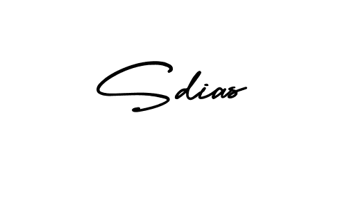 How to make Sdias name signature. Use AmerikaSignatureDemo-Regular style for creating short signs online. This is the latest handwritten sign. Sdias signature style 3 images and pictures png