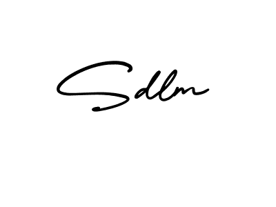 The best way (AmerikaSignatureDemo-Regular) to make a short signature is to pick only two or three words in your name. The name Sdlm include a total of six letters. For converting this name. Sdlm signature style 3 images and pictures png