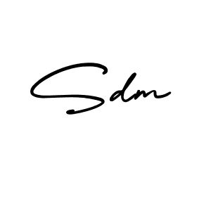 Create a beautiful signature design for name Sdm. With this signature (AmerikaSignatureDemo-Regular) fonts, you can make a handwritten signature for free. Sdm signature style 3 images and pictures png