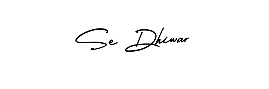 Similarly AmerikaSignatureDemo-Regular is the best handwritten signature design. Signature creator online .You can use it as an online autograph creator for name Se Dhiwar. Se Dhiwar signature style 3 images and pictures png