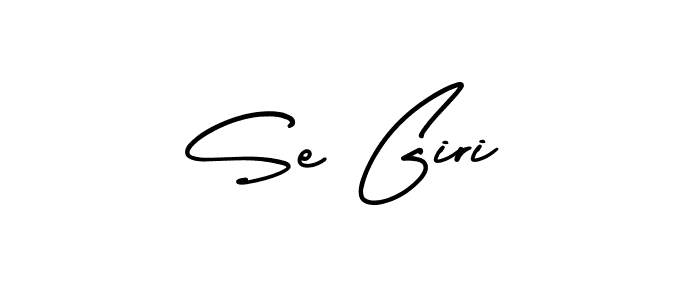 Use a signature maker to create a handwritten signature online. With this signature software, you can design (AmerikaSignatureDemo-Regular) your own signature for name Se Giri. Se Giri signature style 3 images and pictures png
