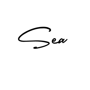 Make a beautiful signature design for name Sea. With this signature (AmerikaSignatureDemo-Regular) style, you can create a handwritten signature for free. Sea signature style 3 images and pictures png