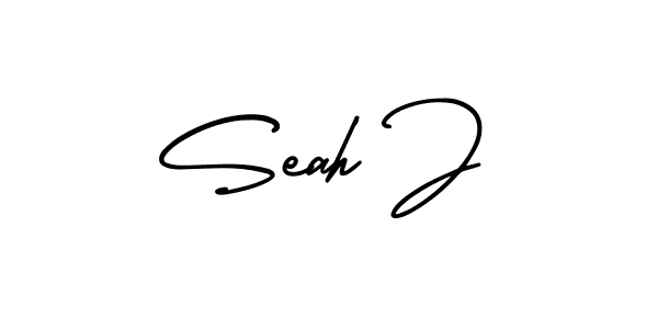 if you are searching for the best signature style for your name Seah J. so please give up your signature search. here we have designed multiple signature styles  using AmerikaSignatureDemo-Regular. Seah J signature style 3 images and pictures png