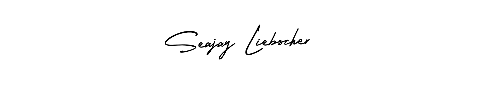 This is the best signature style for the Seajay Liebscher name. Also you like these signature font (AmerikaSignatureDemo-Regular). Mix name signature. Seajay Liebscher signature style 3 images and pictures png