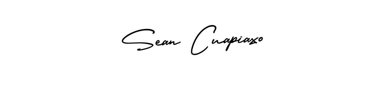 The best way (AmerikaSignatureDemo-Regular) to make a short signature is to pick only two or three words in your name. The name Sean Cuapiaxo include a total of six letters. For converting this name. Sean Cuapiaxo signature style 3 images and pictures png