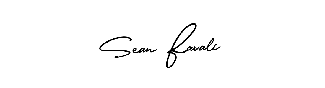 Sean Favali stylish signature style. Best Handwritten Sign (AmerikaSignatureDemo-Regular) for my name. Handwritten Signature Collection Ideas for my name Sean Favali. Sean Favali signature style 3 images and pictures png