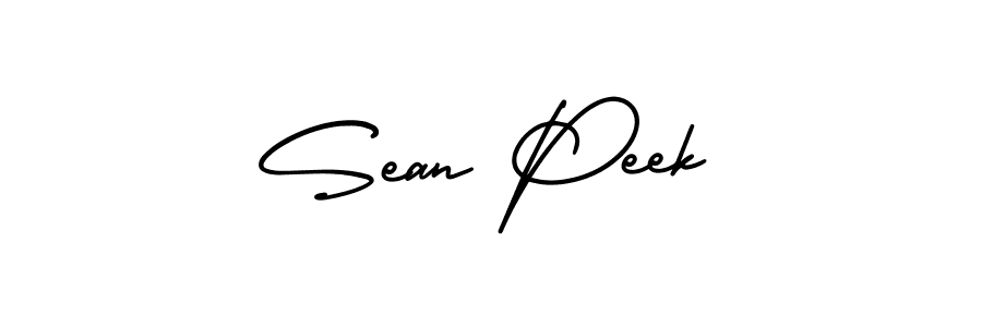 Use a signature maker to create a handwritten signature online. With this signature software, you can design (AmerikaSignatureDemo-Regular) your own signature for name Sean Peek. Sean Peek signature style 3 images and pictures png