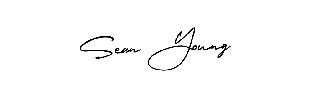 The best way (AmerikaSignatureDemo-Regular) to make a short signature is to pick only two or three words in your name. The name Sean Young include a total of six letters. For converting this name. Sean Young signature style 3 images and pictures png