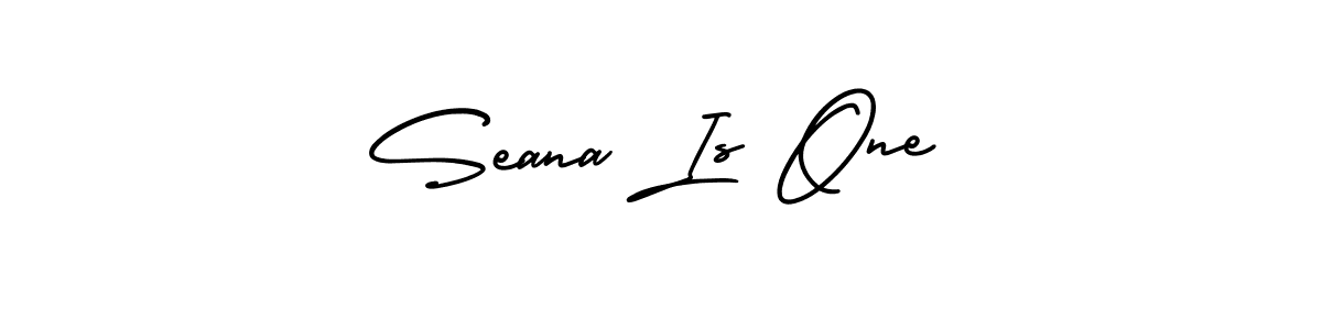 The best way (AmerikaSignatureDemo-Regular) to make a short signature is to pick only two or three words in your name. The name Seana Is One include a total of six letters. For converting this name. Seana Is One signature style 3 images and pictures png