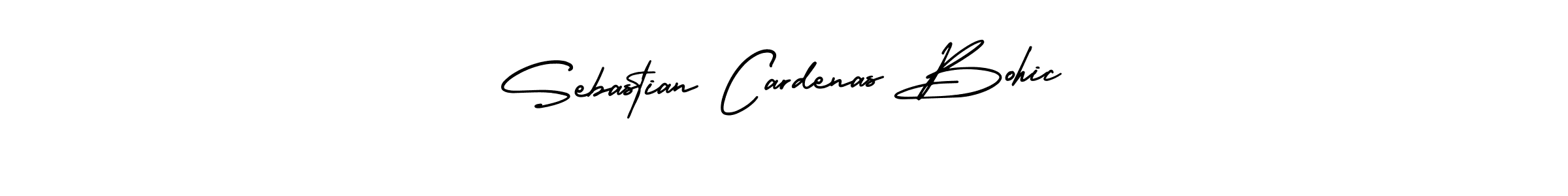 You should practise on your own different ways (AmerikaSignatureDemo-Regular) to write your name (Sebastian Cardenas Bohic) in signature. don't let someone else do it for you. Sebastian Cardenas Bohic signature style 3 images and pictures png