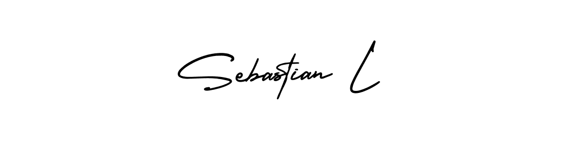 Design your own signature with our free online signature maker. With this signature software, you can create a handwritten (AmerikaSignatureDemo-Regular) signature for name Sebastian L. Sebastian L signature style 3 images and pictures png