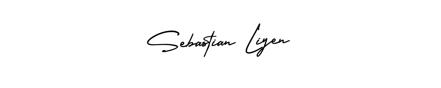 Make a short Sebastian Liyen signature style. Manage your documents anywhere anytime using AmerikaSignatureDemo-Regular. Create and add eSignatures, submit forms, share and send files easily. Sebastian Liyen signature style 3 images and pictures png