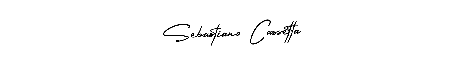 How to make Sebastiano Cassetta name signature. Use AmerikaSignatureDemo-Regular style for creating short signs online. This is the latest handwritten sign. Sebastiano Cassetta signature style 3 images and pictures png