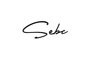 Make a beautiful signature design for name Sebc. With this signature (AmerikaSignatureDemo-Regular) style, you can create a handwritten signature for free. Sebc signature style 3 images and pictures png