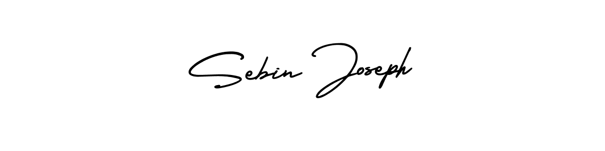 Use a signature maker to create a handwritten signature online. With this signature software, you can design (AmerikaSignatureDemo-Regular) your own signature for name Sebin Joseph. Sebin Joseph signature style 3 images and pictures png