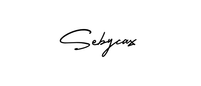 How to make Sebycax signature? AmerikaSignatureDemo-Regular is a professional autograph style. Create handwritten signature for Sebycax name. Sebycax signature style 3 images and pictures png
