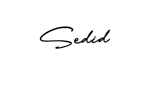 Design your own signature with our free online signature maker. With this signature software, you can create a handwritten (AmerikaSignatureDemo-Regular) signature for name Sedid. Sedid signature style 3 images and pictures png