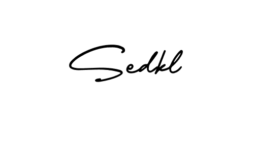 How to make Sedkl name signature. Use AmerikaSignatureDemo-Regular style for creating short signs online. This is the latest handwritten sign. Sedkl signature style 3 images and pictures png