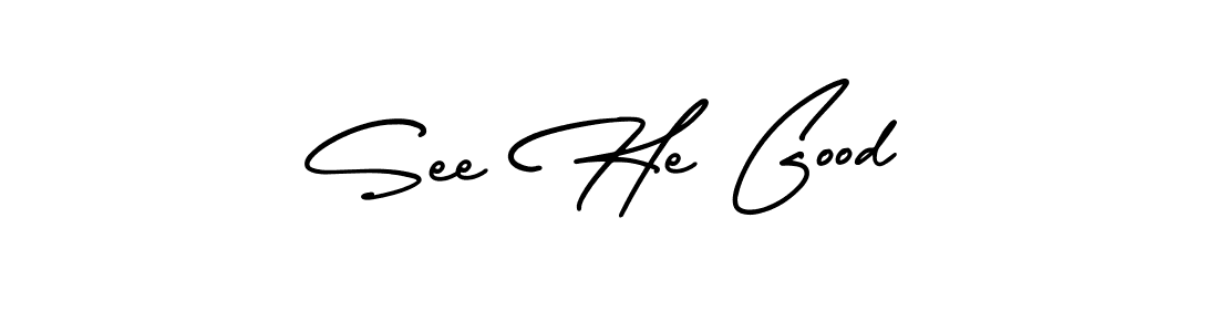 AmerikaSignatureDemo-Regular is a professional signature style that is perfect for those who want to add a touch of class to their signature. It is also a great choice for those who want to make their signature more unique. Get See He Good name to fancy signature for free. See He Good signature style 3 images and pictures png