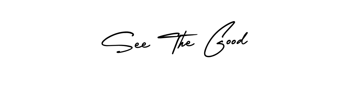 Use a signature maker to create a handwritten signature online. With this signature software, you can design (AmerikaSignatureDemo-Regular) your own signature for name See The Good. See The Good signature style 3 images and pictures png