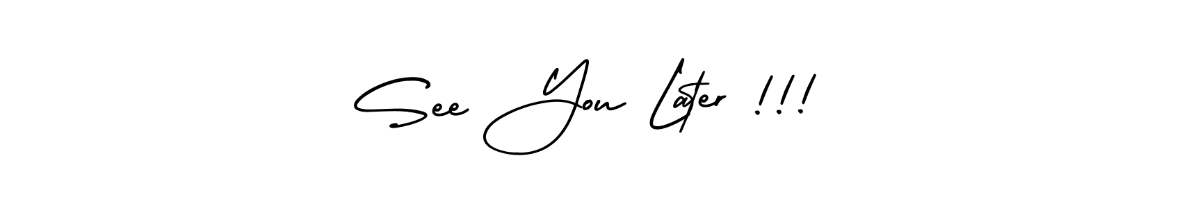Design your own signature with our free online signature maker. With this signature software, you can create a handwritten (AmerikaSignatureDemo-Regular) signature for name See You Later !!!. See You Later !!! signature style 3 images and pictures png