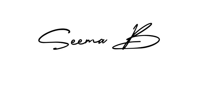 How to Draw Seema B signature style? AmerikaSignatureDemo-Regular is a latest design signature styles for name Seema B. Seema B signature style 3 images and pictures png