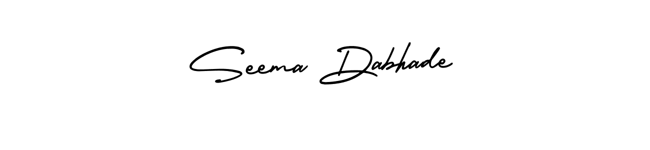 Seema Dabhade stylish signature style. Best Handwritten Sign (AmerikaSignatureDemo-Regular) for my name. Handwritten Signature Collection Ideas for my name Seema Dabhade. Seema Dabhade signature style 3 images and pictures png