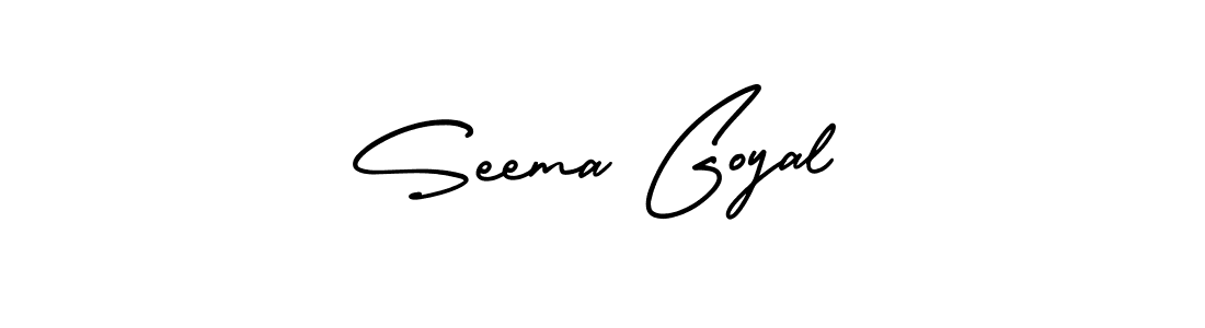 if you are searching for the best signature style for your name Seema Goyal. so please give up your signature search. here we have designed multiple signature styles  using AmerikaSignatureDemo-Regular. Seema Goyal signature style 3 images and pictures png