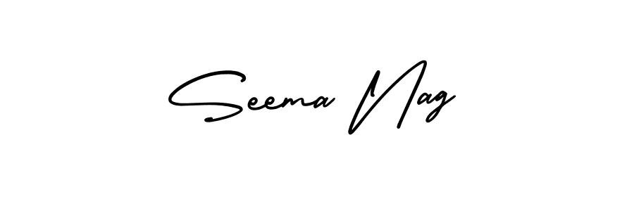 Also You can easily find your signature by using the search form. We will create Seema Nag name handwritten signature images for you free of cost using AmerikaSignatureDemo-Regular sign style. Seema Nag signature style 3 images and pictures png