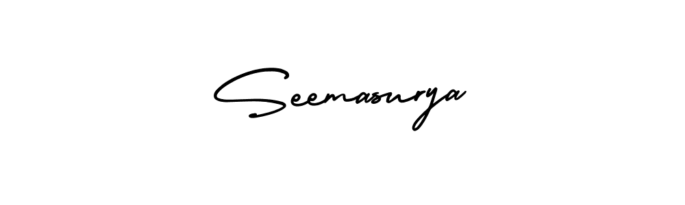 Best and Professional Signature Style for Seemasurya. AmerikaSignatureDemo-Regular Best Signature Style Collection. Seemasurya signature style 3 images and pictures png